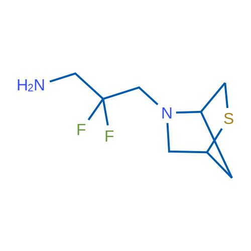 2,2-Difluoro-3-{2-thia-5-azabicyclo[2.2.1]heptan-5-yl}propan-1-amine 1g