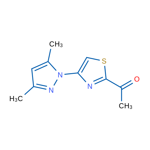 1-[4-(3,5-Dimethyl-1H-pyrazol-1-yl)-1,3-thiazol-2-yl]ethan-1-one 1g
