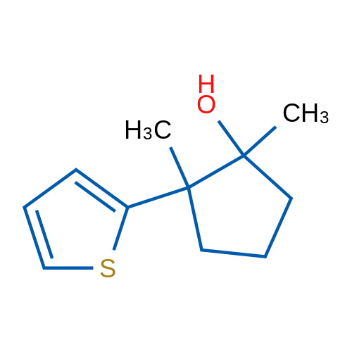 1,2-Dimethyl-2-(thiophen-2-yl)cyclopentan-1-ol 1g