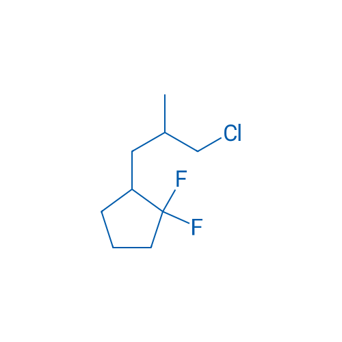 2-(3-Chloro-2-methylpropyl)-1,1-difluorocyclopentane 1g