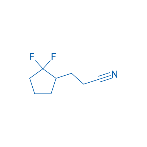 3-(2,2-Difluorocyclopentyl)propanenitrile 1g