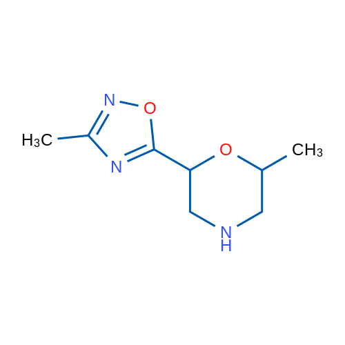 2-Methyl-6-(3-methyl-1,2,4-oxadiazol-5-yl)morpholine 1g