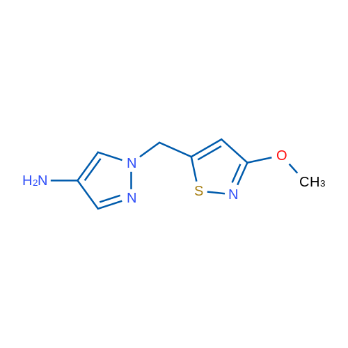 1-[(3-Methoxy-1,2-thiazol-5-yl)methyl]-1H-pyrazol-4-amine 1g