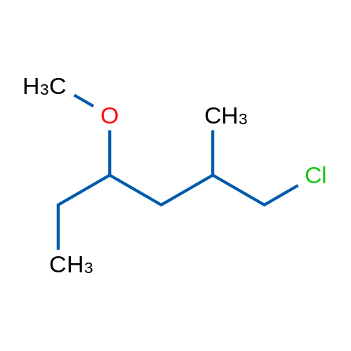 1-Chloro-4-methoxy-2-methylhexane 1g