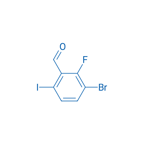 3-Bromo-2-fluoro-6-iodobenzaldehyde 250mg