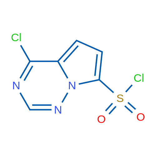 4-Chloropyrrolo[2,1-f][1,2,4]triazine-7-sulfonyl chloride 100mg