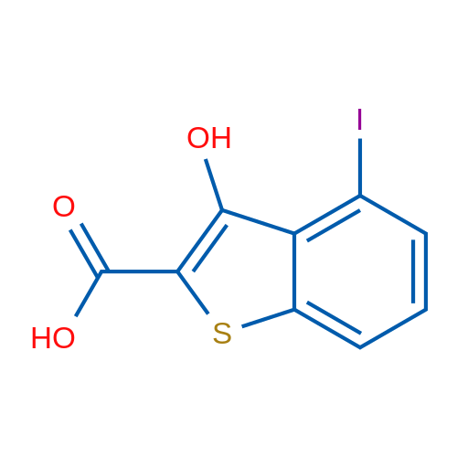 3-Hydroxy-4-iodobenzo[b]thiophene-2-carboxylic acid 1g