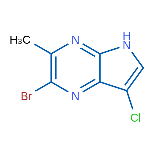 2-Bromo-7-chloro-3-methyl-5H-pyrrolo[2,3-b]pyrazine 1g