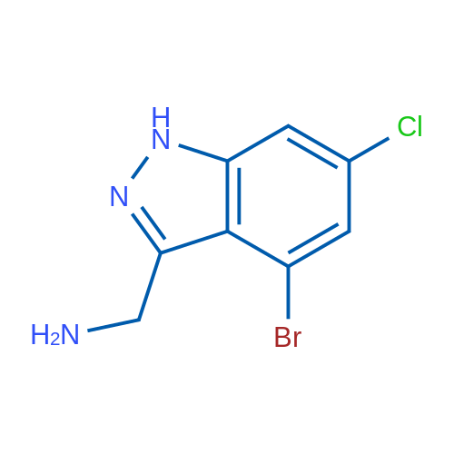 (4-Bromo-6-chloro-1H-indazol-3-yl)methanamine 1g