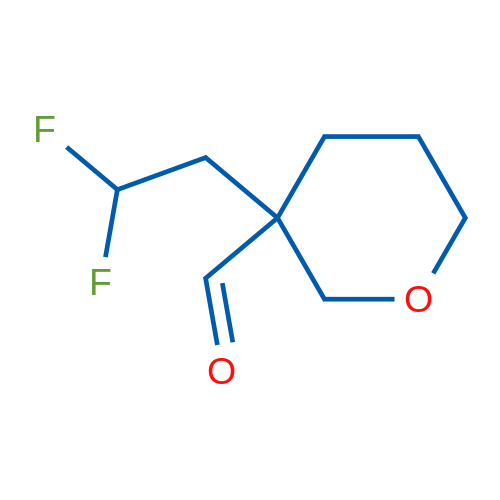 3-(2,2-Difluoroethyl)oxane-3-carbaldehyde 1g
