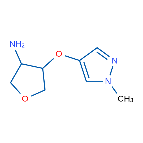 4-[(1-Methyl-1H-pyrazol-4-yl)oxy]oxolan-3-amine 1g