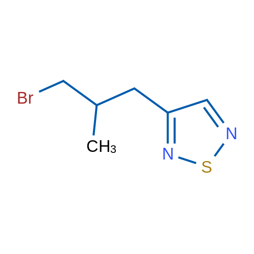 3-(3-Bromo-2-methylpropyl)-1,2,5-thiadiazole 1g