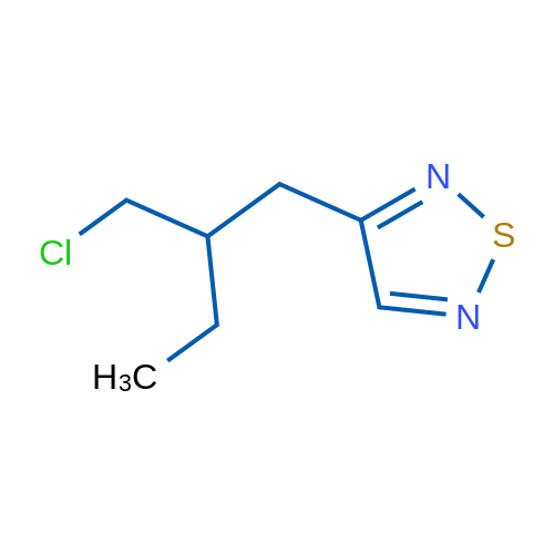 3-[2-(Chloromethyl)butyl]-1,2,5-thiadiazole 1g