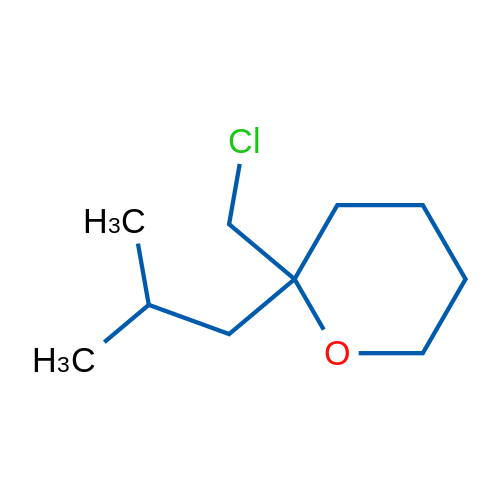 2-(Chloromethyl)-2-(2-methylpropyl)oxane 1g