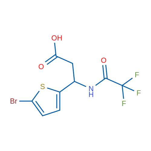 3-(5-Bromothiophen-2-yl)-3-(2,2,2-trifluoroacetamido)propanoic acid 1g