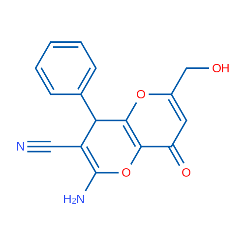 2-Amino-6-(hydroxymethyl)-8-oxo-4-phenyl-4H,8H-pyrano[3,2-b]pyran-3-carbonitrile 1g