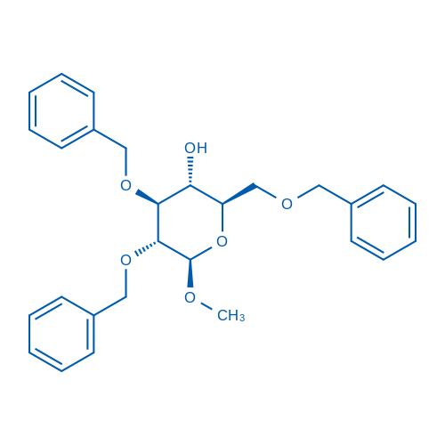 Methyl 2,3,6-tri-O-benzyl-b-D-glucopyranoside 250mg