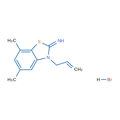 3-allyl-5,7-dimethylbenzo[d]thiazol-2(3H)-imine hydrobromide 250mg