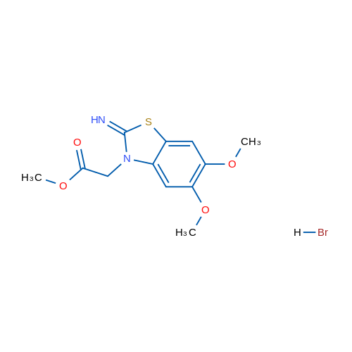methyl 2-(2-imino-5,6-dimethoxybenzo[d]thiazol-3(2H)-yl)acetate hydrobromide 1g