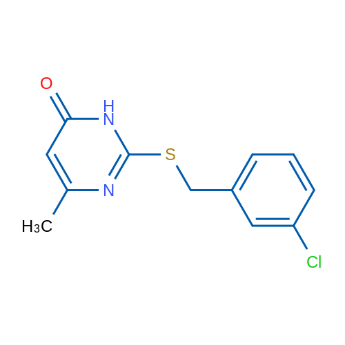 2-{[(3-chlorophenyl)methyl]sulfanyl}-6-methyl-3,4-dihydropyrimidin-4-one 1g
