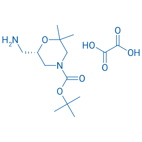(S)-tert-Butyl 6-(aminomethyl)-2,2-dimethylmorpholine-4-carboxylate oxalate 100mg