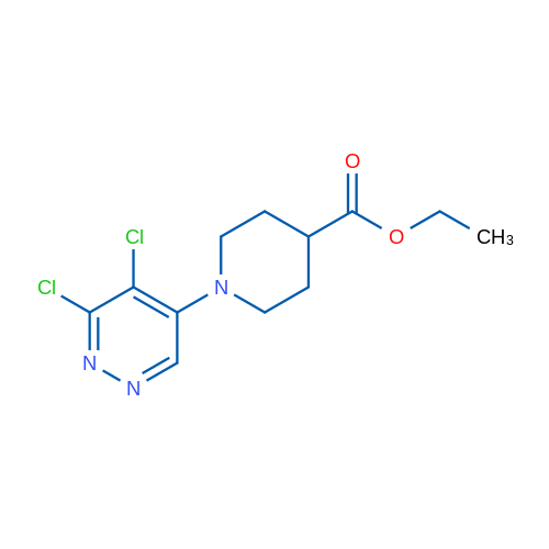 Ethyl 1-(5,6-dichloropyridazin-4-yl)piperidine-4-carboxylate 1g