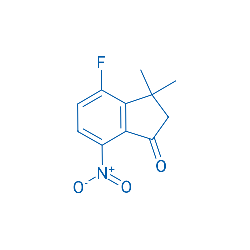 4-Fluoro-3,3-dimethyl-7-nitro-2,3-dihydro-1H-inden-1-one 1g