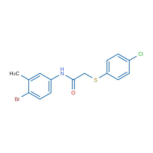 N-(4-Bromo-3-methylphenyl)-2-[(4-chlorophenyl)sulfanyl]acetamide 1g