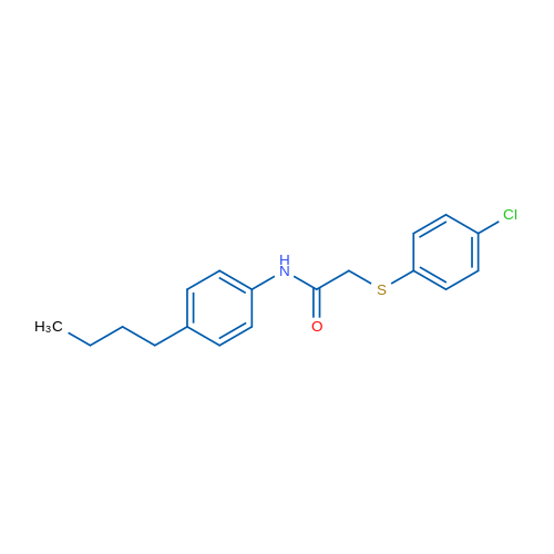 N-(4-Butylphenyl)-2-[(4-chlorophenyl)sulfanyl]acetamide 1g
