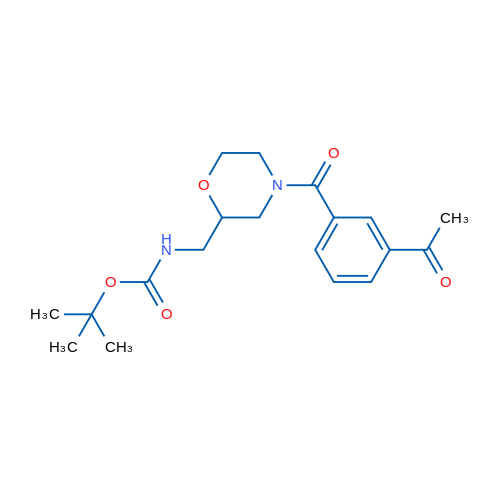 tert-Butyl N-{[4-(3-acetylbenzoyl)morpholin-2-yl]methyl}carbamate 1g