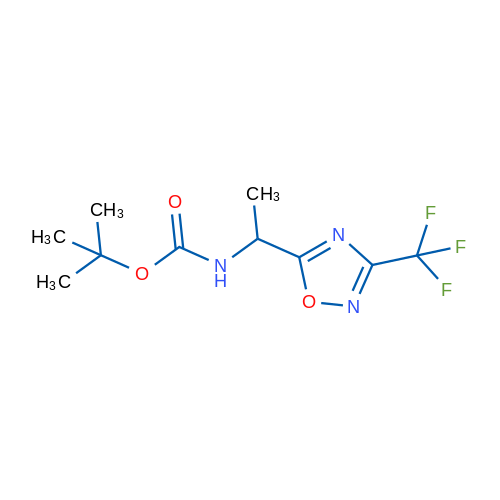 tert-Butyl N-{1-[3-(trifluoromethyl)-1,2,4-oxadiazol-5-yl]ethyl}carbamate 1g