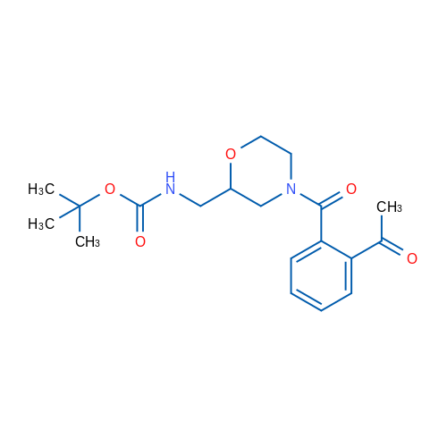 tert-Butyl N-{[4-(2-acetylbenzoyl)morpholin-2-yl]methyl}carbamate 1g