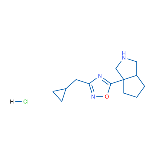 3-(Cyclopropylmethyl)-5-{octahydrocyclopenta[c]pyrrol-3a-yl}-1,2,4-oxadiazole hydrochloride 1g