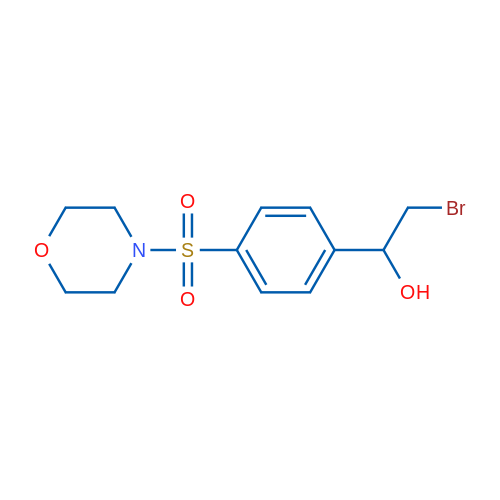 2-Bromo-1-[4-(morpholine-4-sulfonyl)phenyl]ethan-1-ol 1g