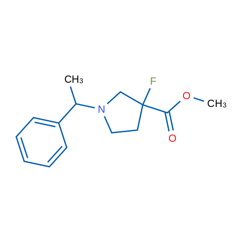 Methyl 3-fluoro-1-(1-phenylethyl)pyrrolidine-3-carboxylate 1g