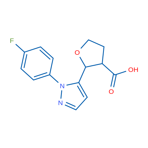 2-[1-(4-Fluorophenyl)-1H-pyrazol-5-yl]oxolane-3-carboxylic acid 1g
