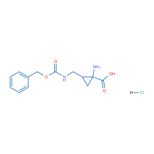 1-Amino-2-({[(benzyloxy)carbonyl]amino}methyl)cyclopropane-1-carboxylic acid hydrochloride 1g
