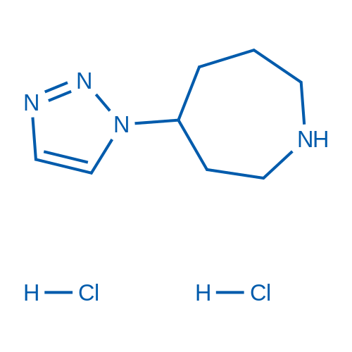 4-(1H-1,2,3-Triazol-1-yl)azepane dihydrochloride 100mg