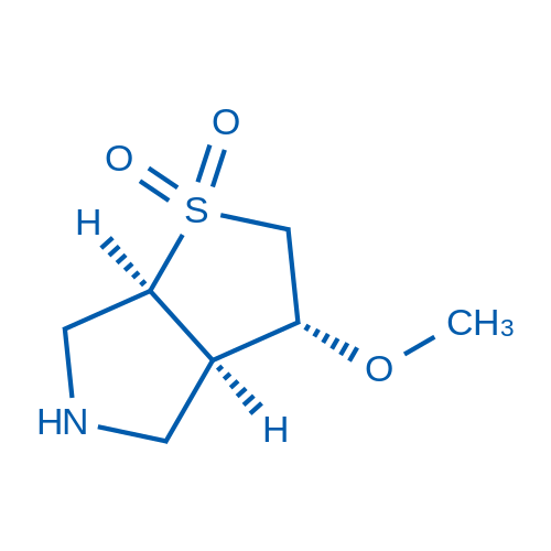 rel-(3R,3aR,6aS)-3-Methoxyhexahydro-2H-thieno[2,3-c]pyrrole 1,1-dioxide 100mg
