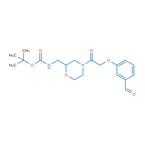 tert-Butyl N-({4-[2-(3-formylphenoxy)acetyl]morpholin-2-yl}methyl)carbamate 1g