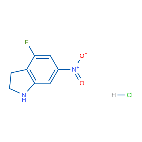 4-Fluoro-6-nitroindoline hydrochloride 1g