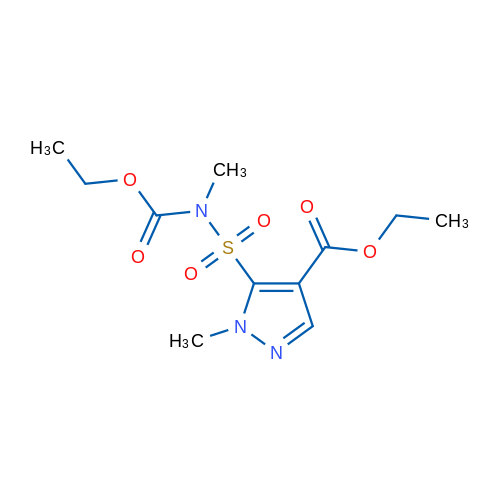 Ethyl 5-(N-(ethoxycarbonyl)-N-methylsulfamoyl)-1-methyl-1H-pyrazole-4-carboxylate 1g