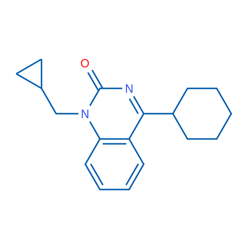 4-Cyclohexyl-1-(cyclopropylmethyl)quinazolin-2(1H)-one 1g