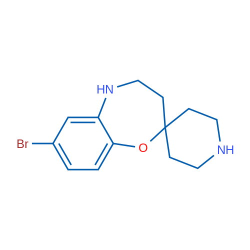 7-Bromo-4,5-dihydro-3H-spiro[benzo[b][1,4]oxazepine-2,4'-piperidine] 1g