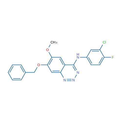 7-(Benzyloxy)-N-(3-chloro-4-fluorophenyl)-6-methoxybenzo[d][1,2,3]triazin-4-amine 1g