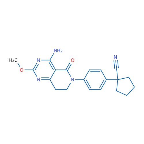 1-(4-(4-Amino-2-methoxy-5-oxo-7,8-dihydropyrido[4,3-d]pyrimidin-6(5H)-yl)phenyl)cyclopentanecarbonitrile 1g