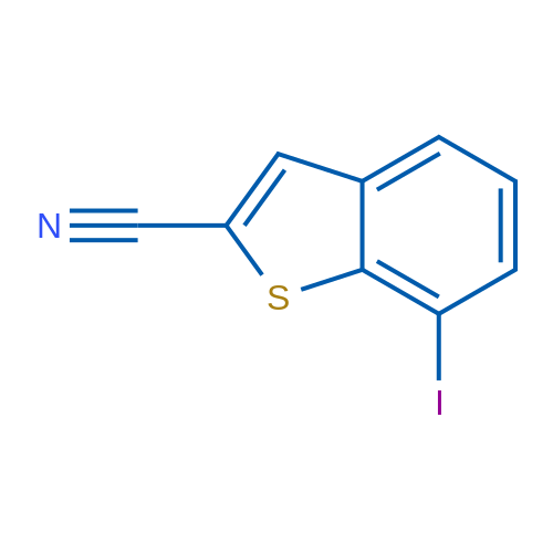7-Iodobenzo[b]thiophene-2-carbonitrile 1g