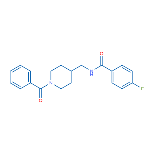 N-((1-Benzoylpiperidin-4-yl)methyl)-4-fluorobenzamide 1g