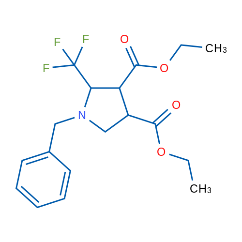 Diethyl 1-benzyl-2-(trifluoromethyl)pyrrolidine-3,4-dicarboxylate 1g