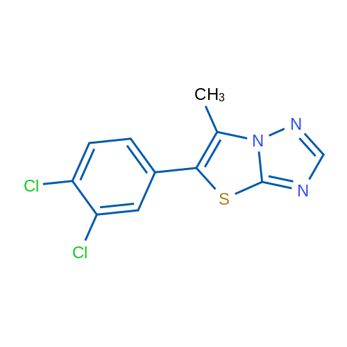 5-(3,4-Dichlorophenyl)-6-methylthiazolo[3,2-b][1,2,4]triazole 1g